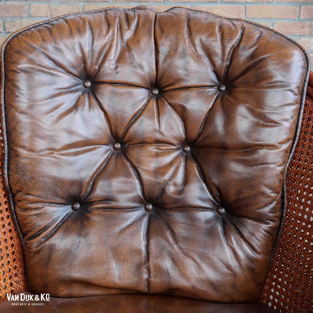 Vintage rotan fauteuil - Afbeelding 6