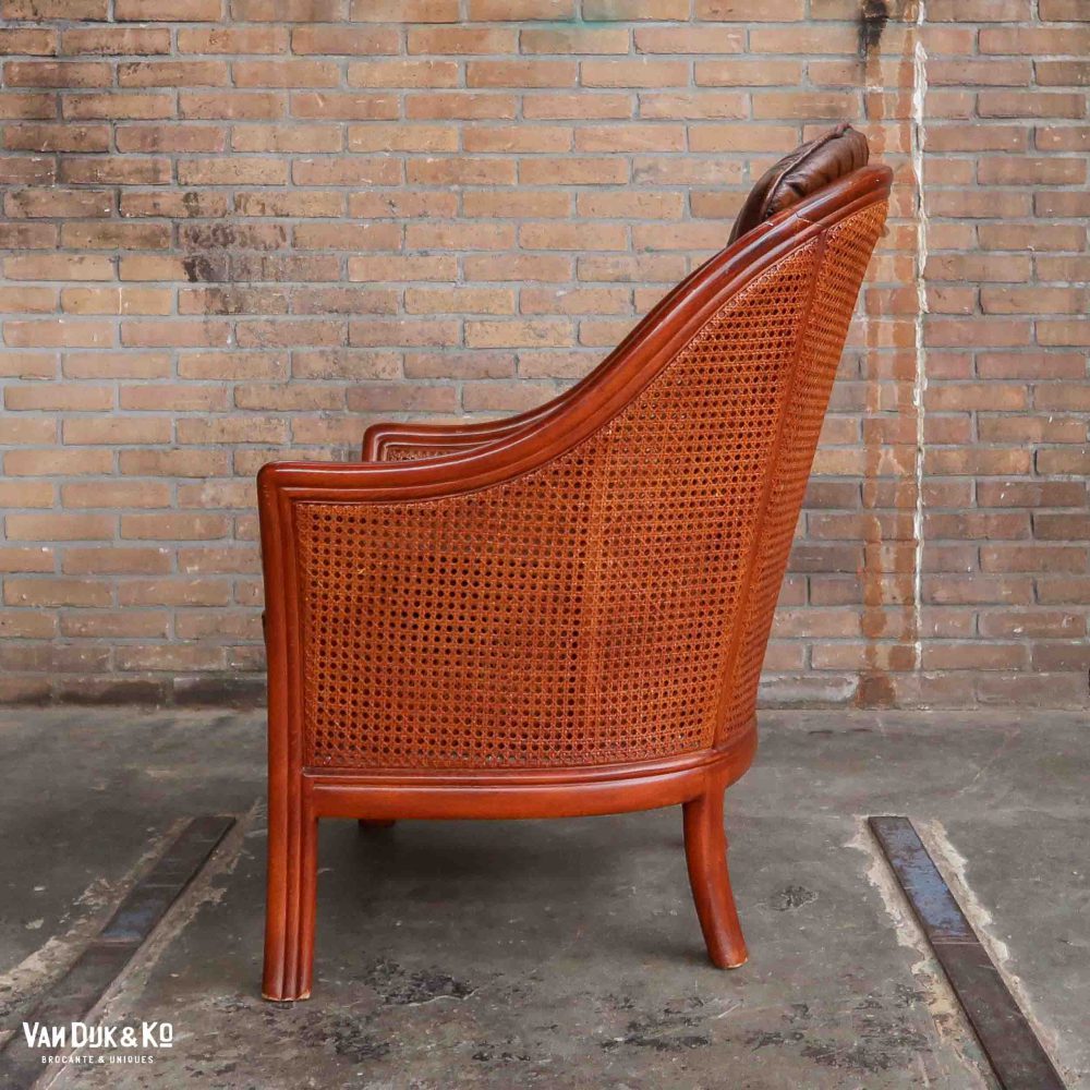 Vintage rotan fauteuil - Afbeelding 2