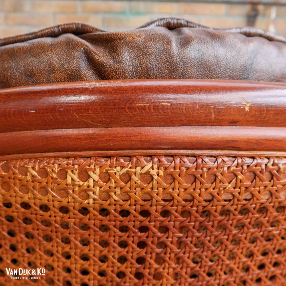 Vintage rotan fauteuil - Afbeelding 8