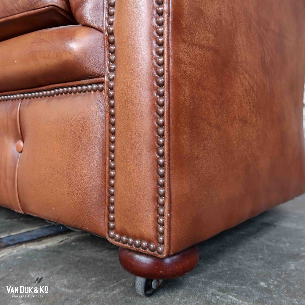 Leren Chesterfield bank - Afbeelding 11