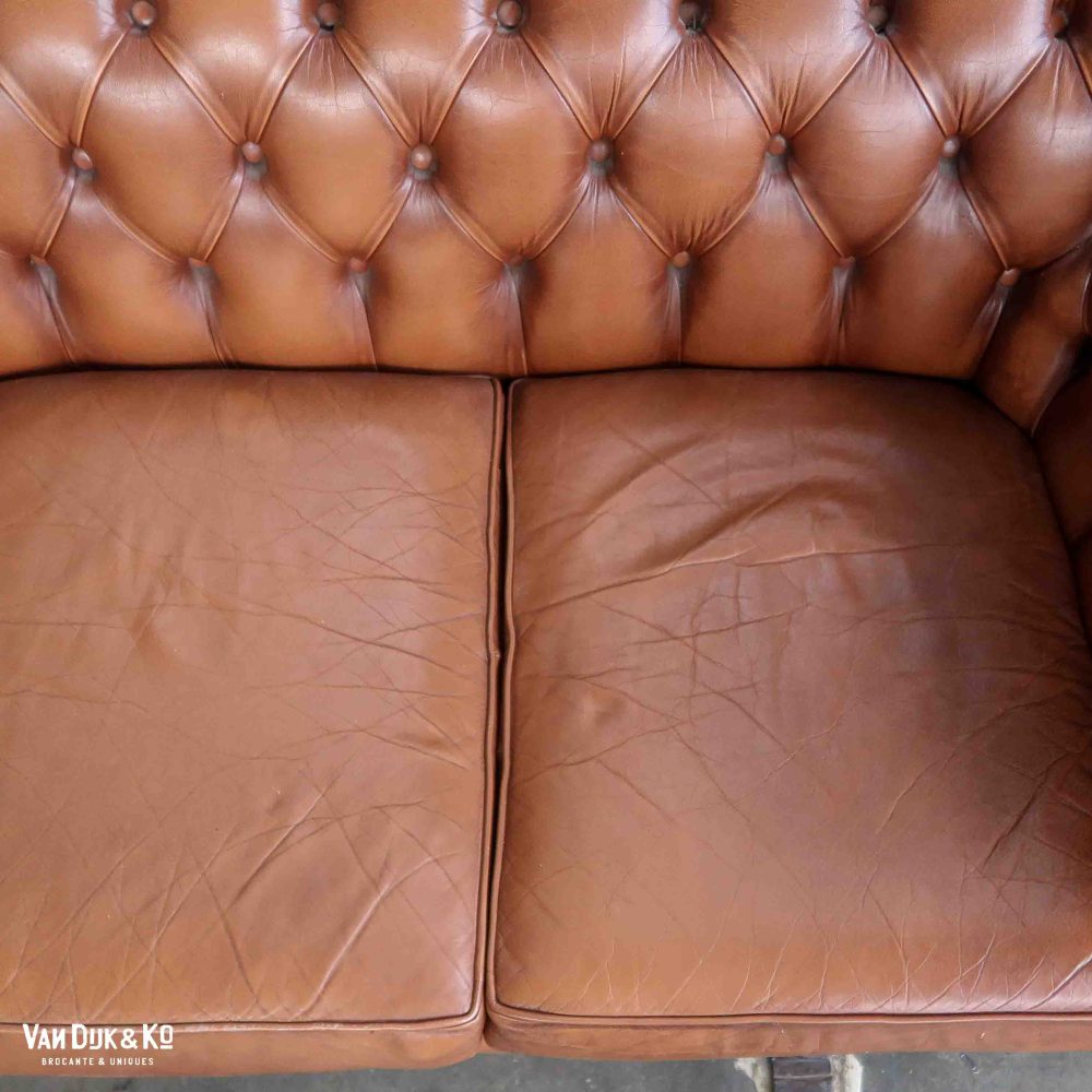 Leren Chesterfield bank - Afbeelding 10