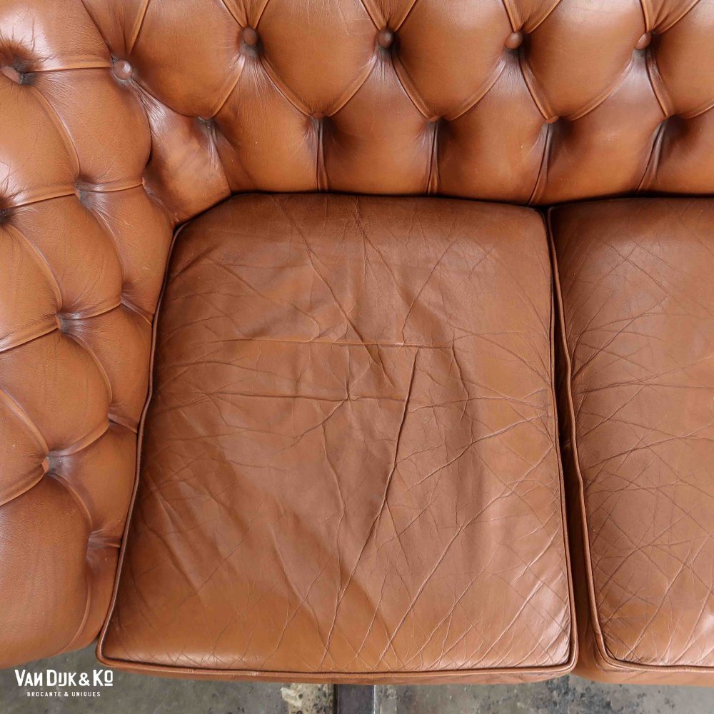 Leren Chesterfield bank - Afbeelding 9