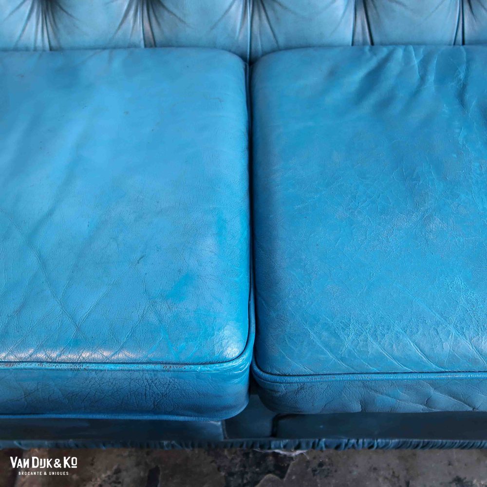Leren Chesterfield bank - Afbeelding 8