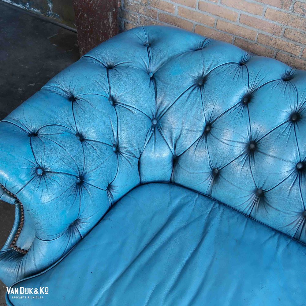 Leren Chesterfield bank - Afbeelding 3