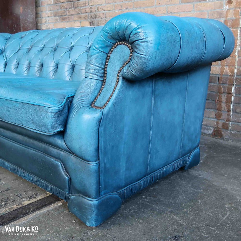 Leren Chesterfield bank - Afbeelding 5