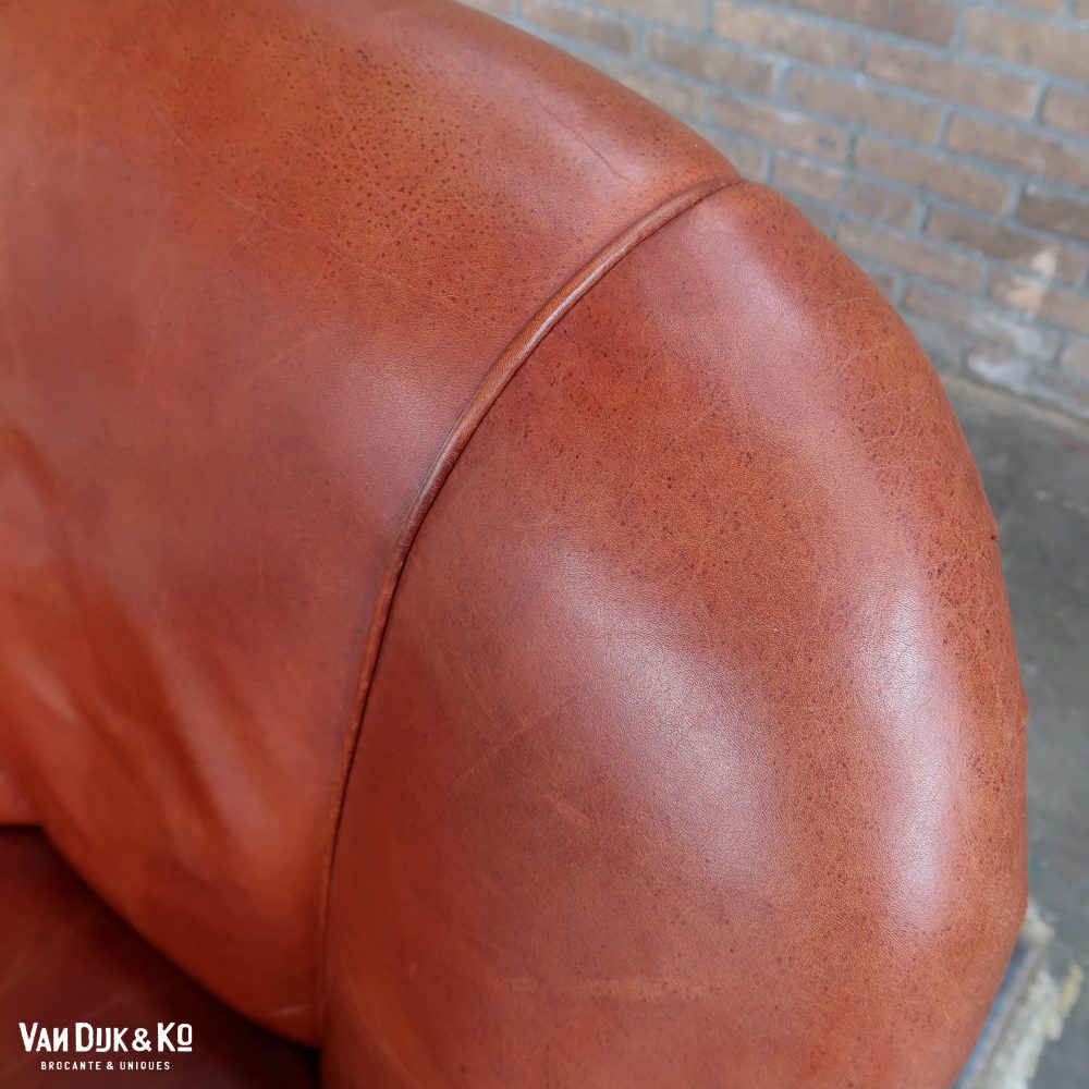 Leren vintage fauteuil - Afbeelding 6