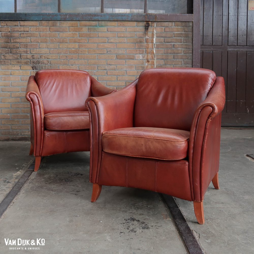 Leren vintage fauteuil