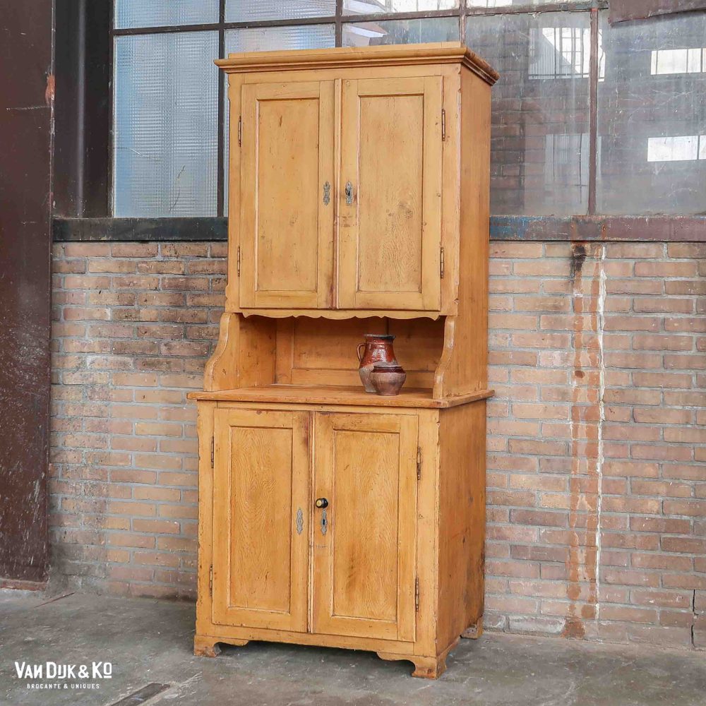 Brocante grenen buffetkast - Afbeelding 2