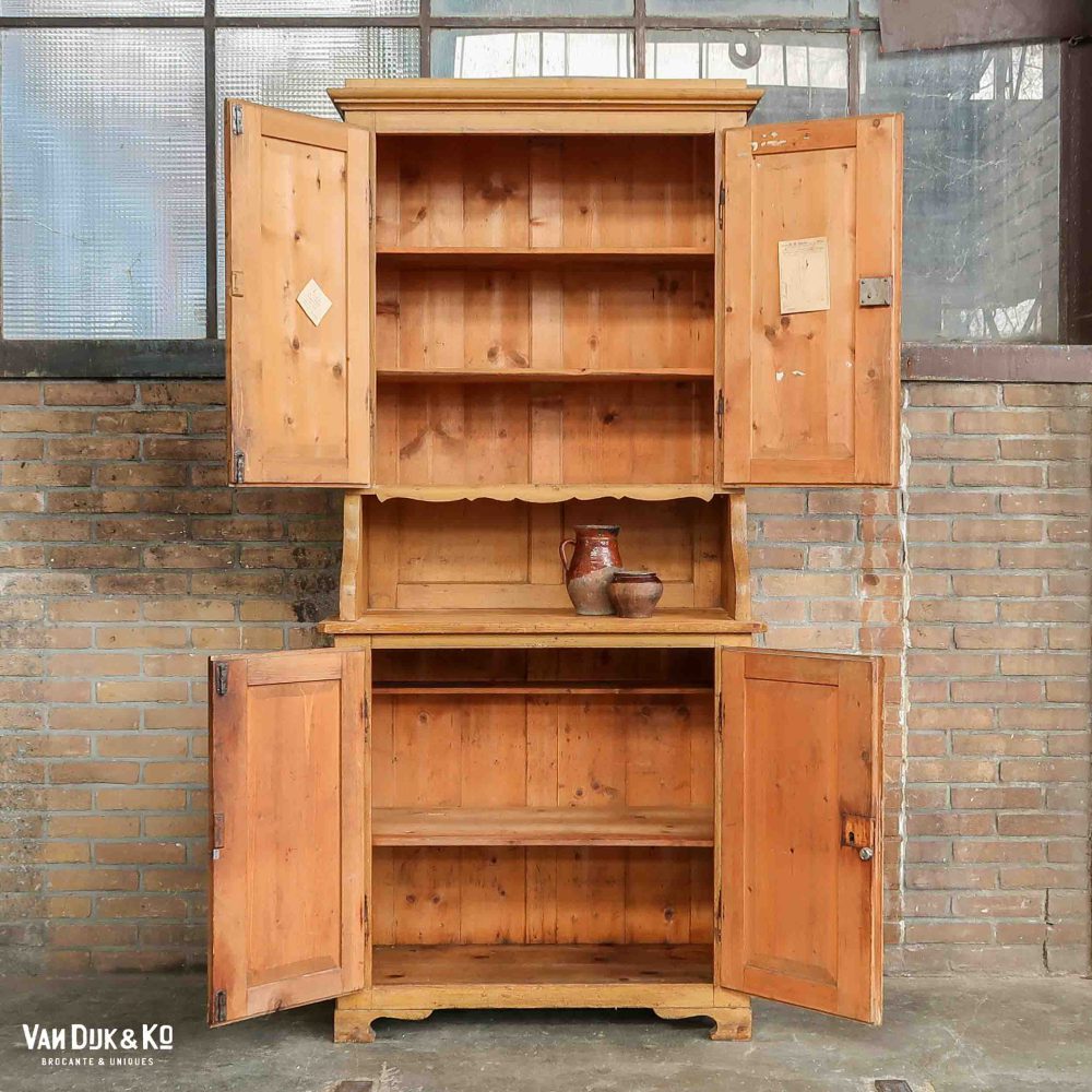 Brocante grenen buffetkast - Afbeelding 3