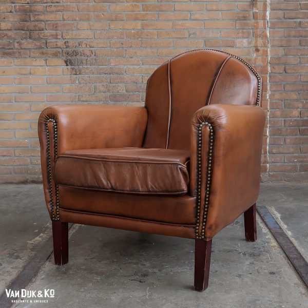 leren vintage fauteuil
