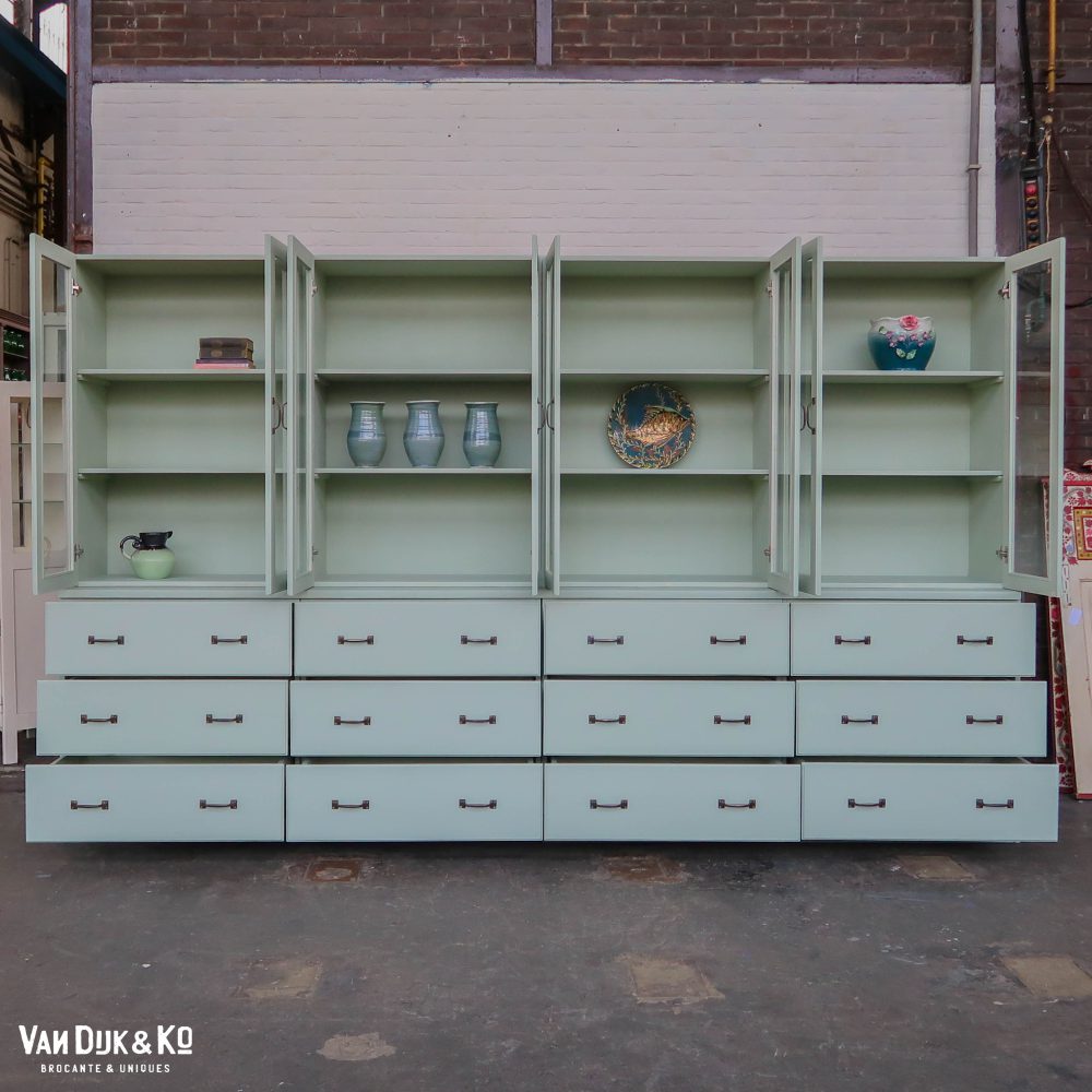 Mintkleurige winkelkast - Afbeelding 3