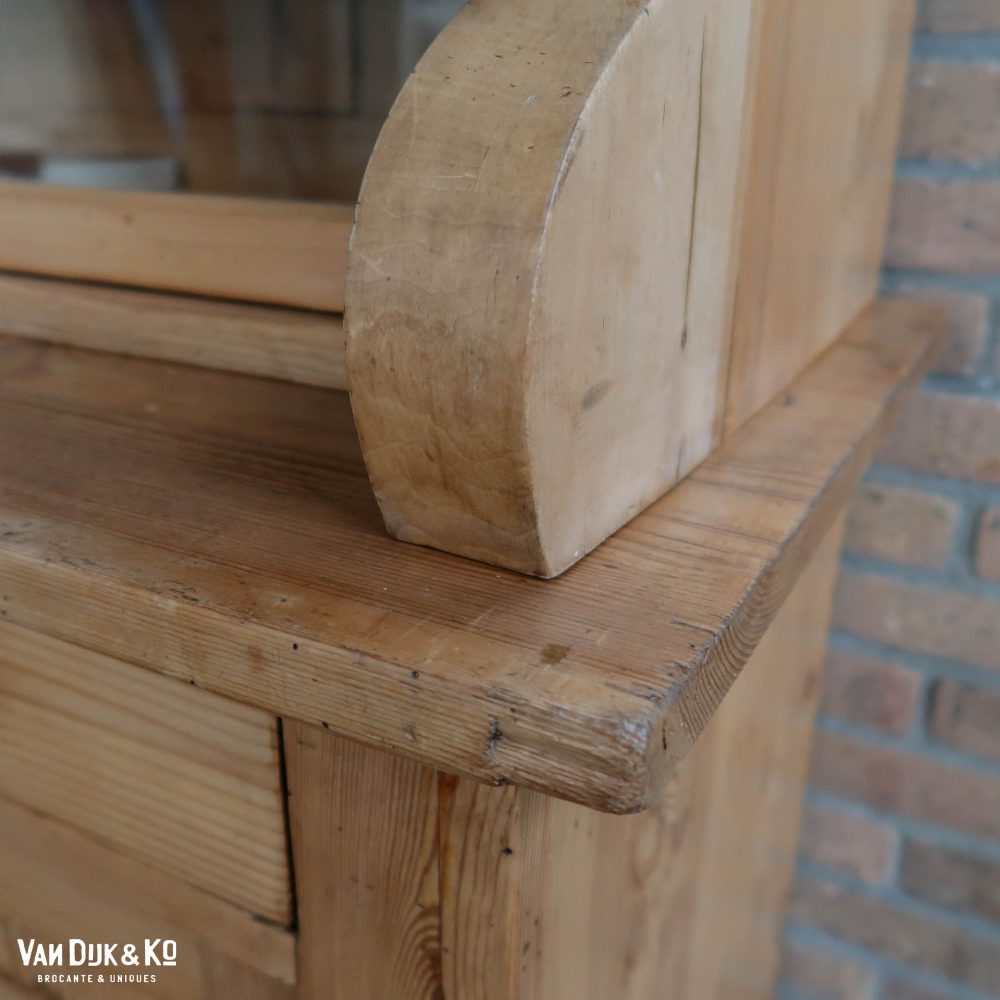 Grenen vitrinekast - Afbeelding 8