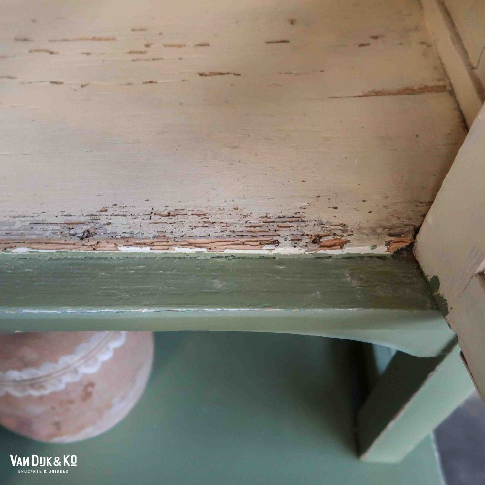 Groene brocante buffetkast - Afbeelding 4