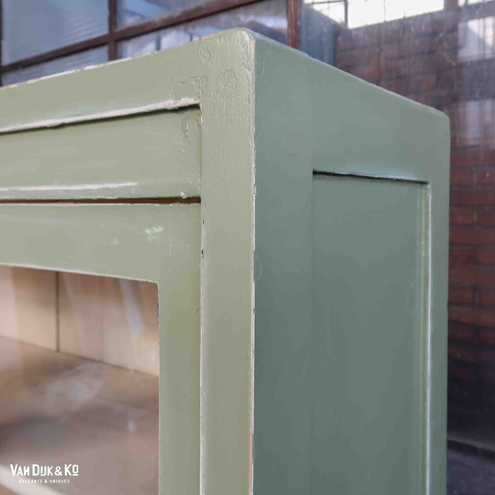 Groene brocante buffetkast - Afbeelding 6