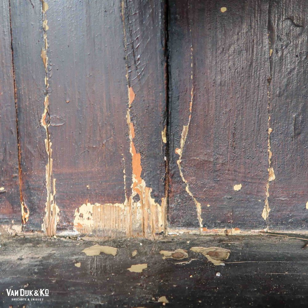 Antieke driedeurs vitrinekast - Afbeelding 5