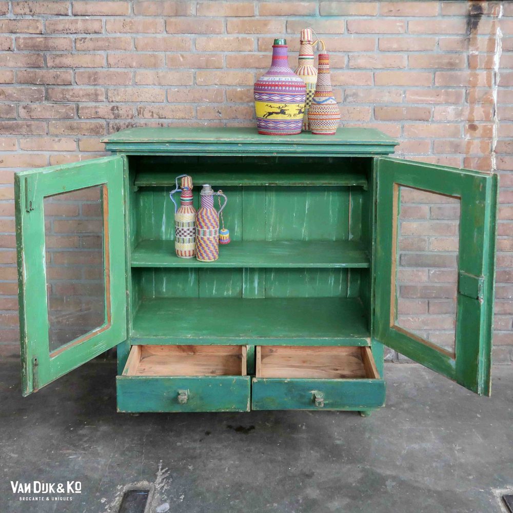 Brocante vitrine kastje - Afbeelding 3