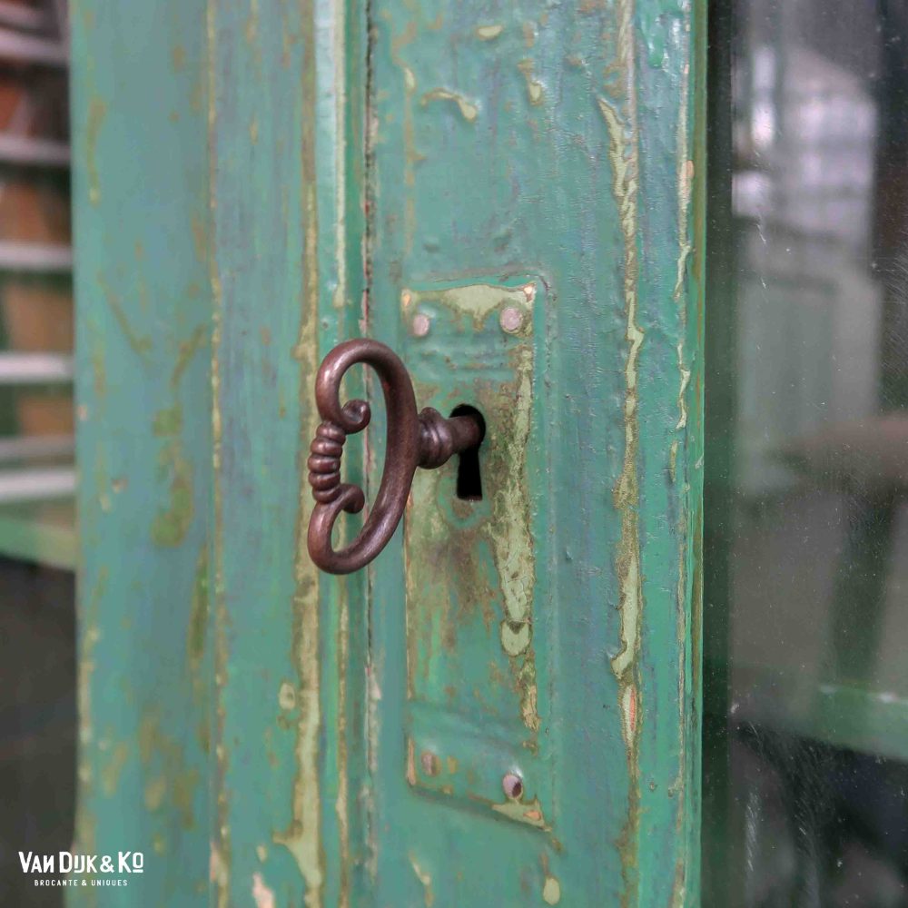 Brocante vitrine kastje - Afbeelding 8