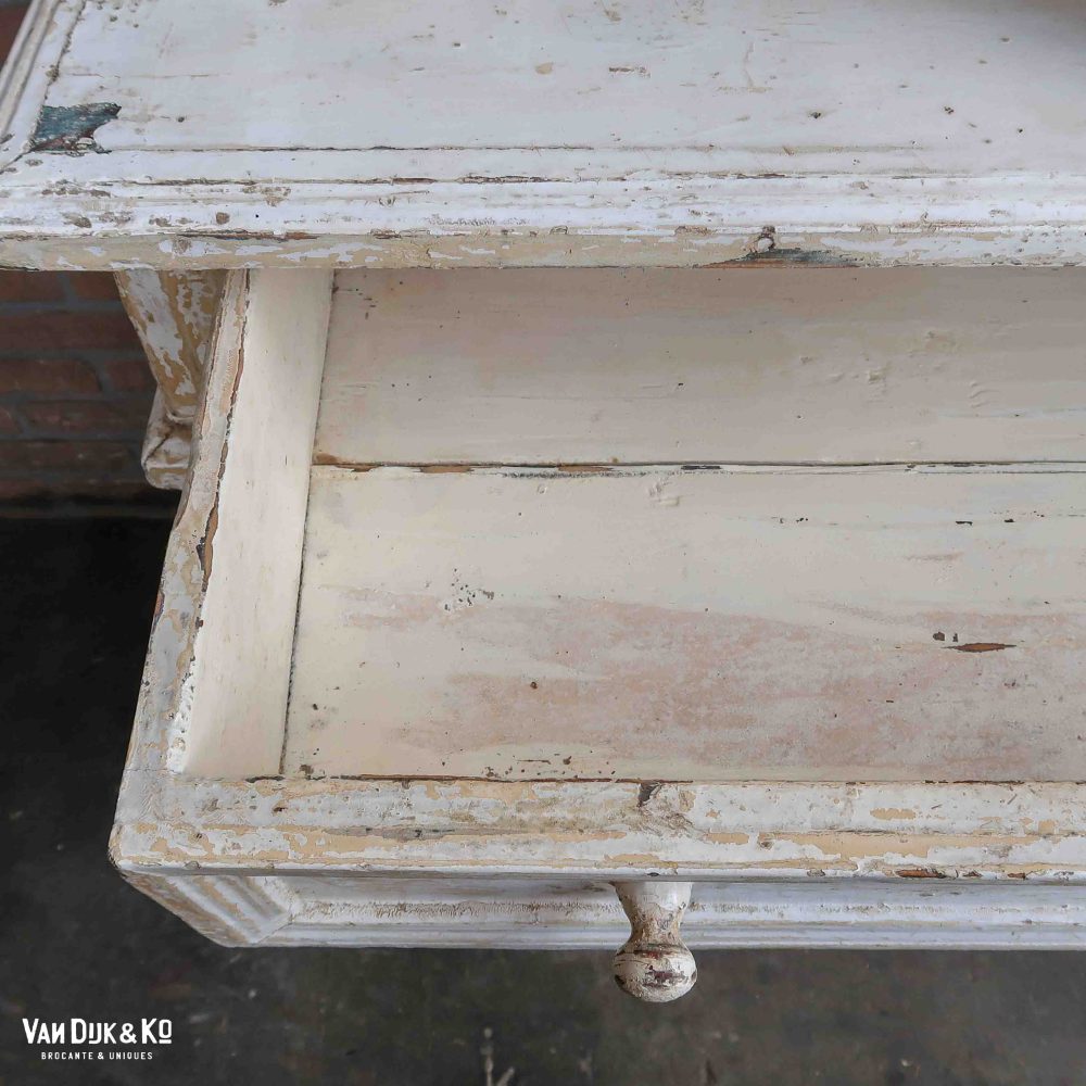 Brocante witte buffetkast - Afbeelding 5