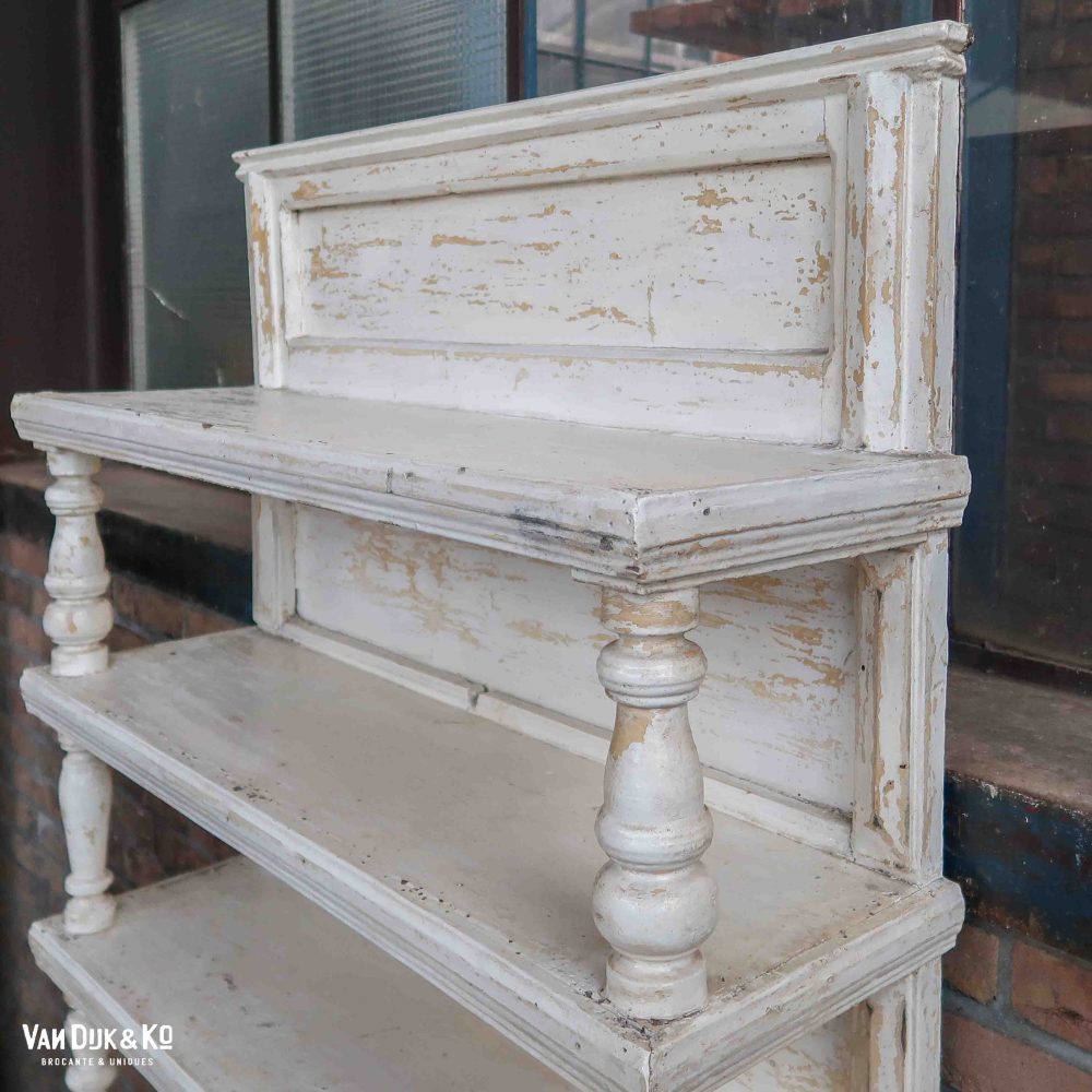 Brocante witte buffetkast - Afbeelding 3