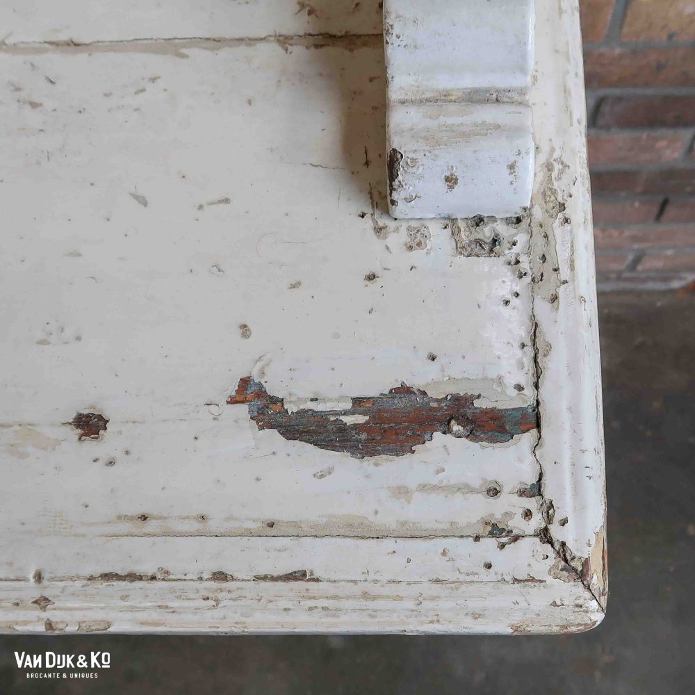Brocante witte buffetkast - Afbeelding 8