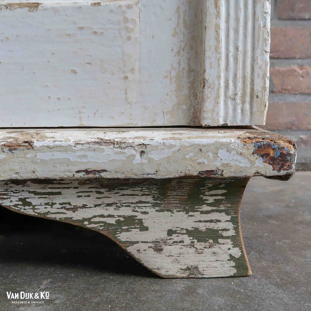 Brocante witte buffetkast - Afbeelding 11