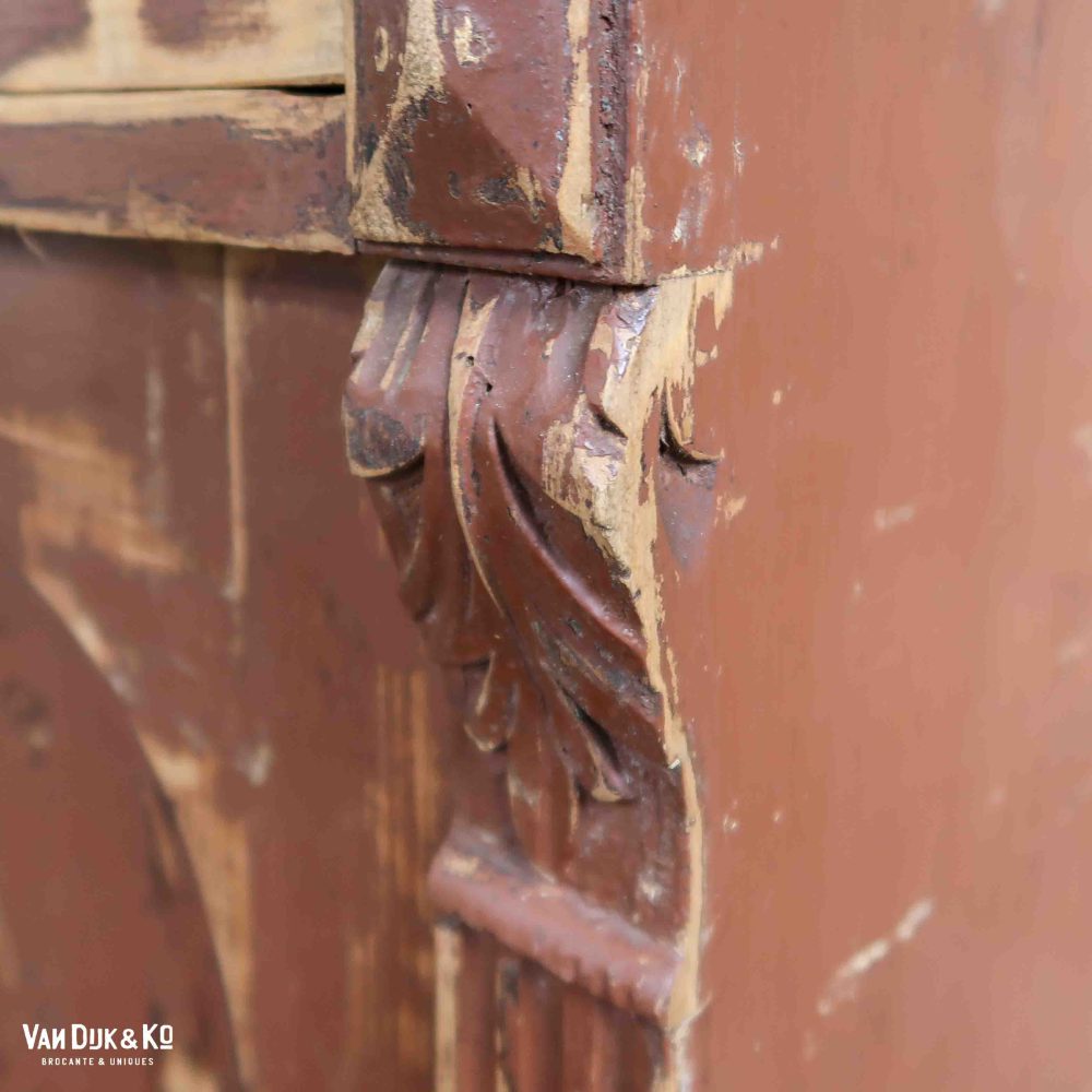 Brocante bruine commode - Afbeelding 10