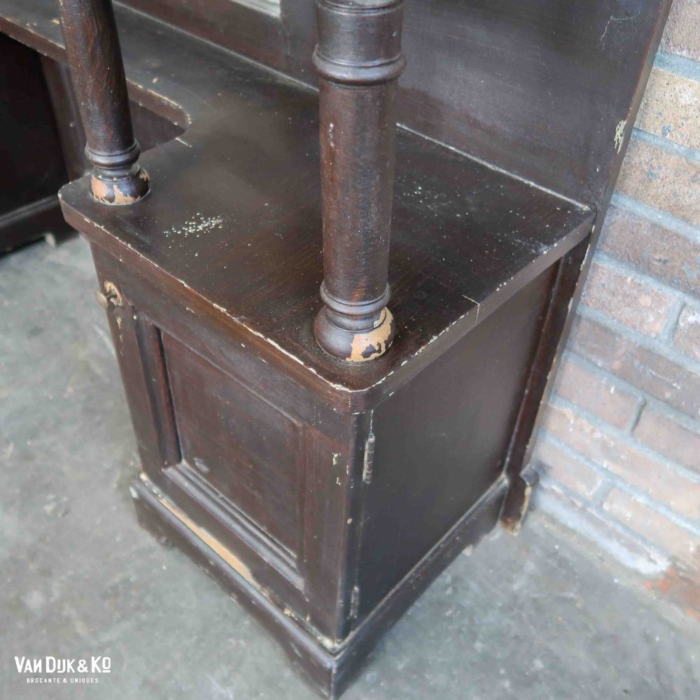 Brocante houten kaptafel - Afbeelding 10
