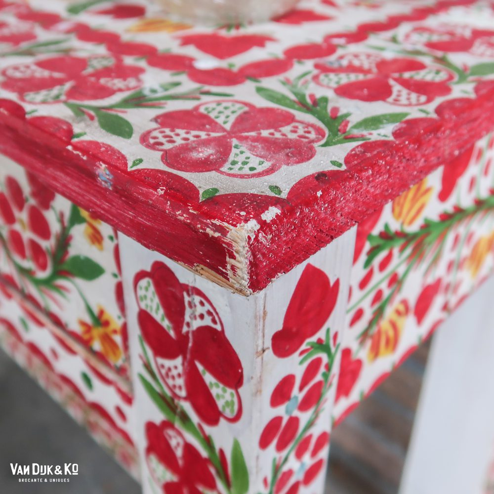 Roemeense handbeschilderde kaptafel - Afbeelding 7