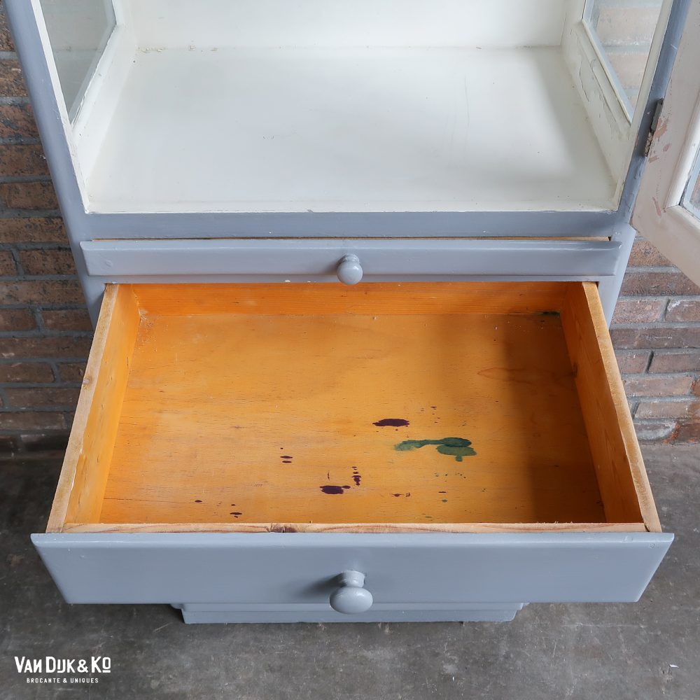 Vintage houten dokterskast - Afbeelding 6