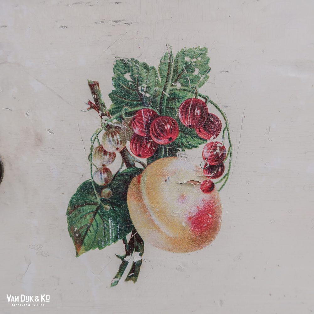 Brocante commode met spiegel - Afbeelding 10