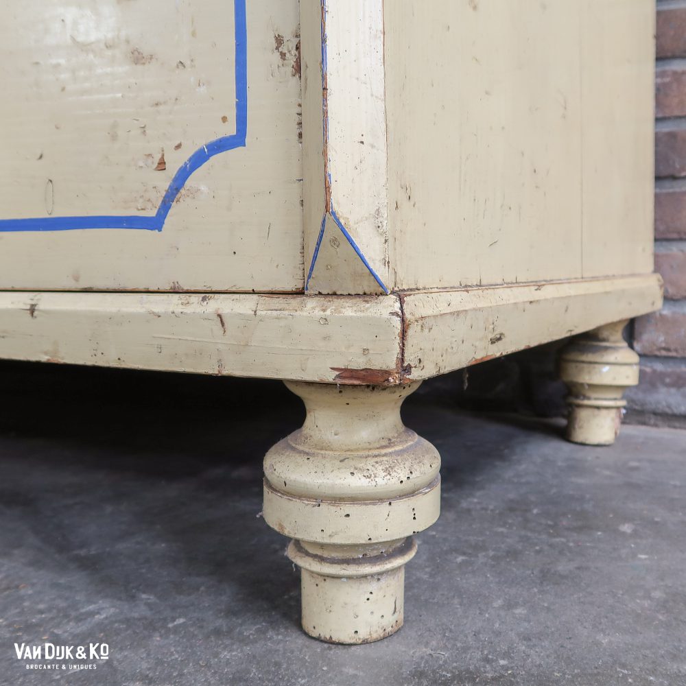 Brocante commode met spiegel - Afbeelding 14
