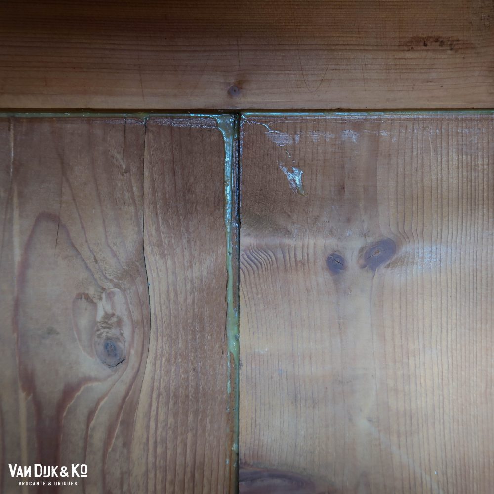 Brocante blauwe vitrinekast - Afbeelding 5