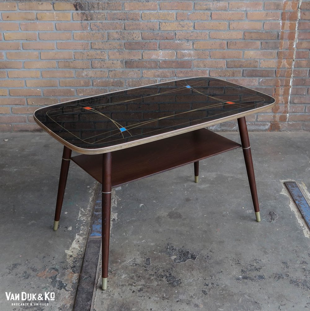 Vintage formica bijzettafel - Afbeelding 2