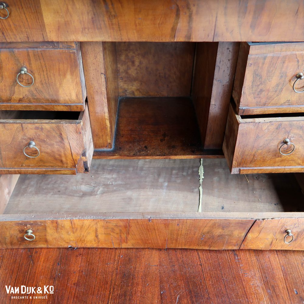 Houten secretaire met lades - Afbeelding 5
