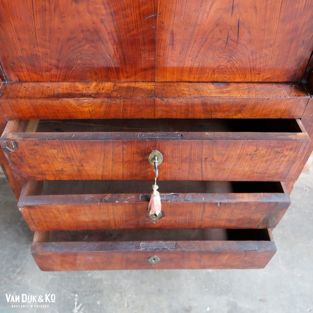 Houten secretaire met lades - Afbeelding 6