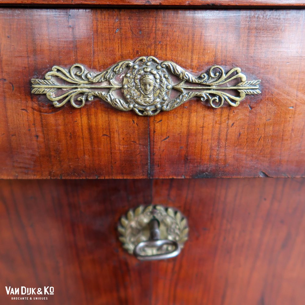 Houten secretaire met lades - Afbeelding 9