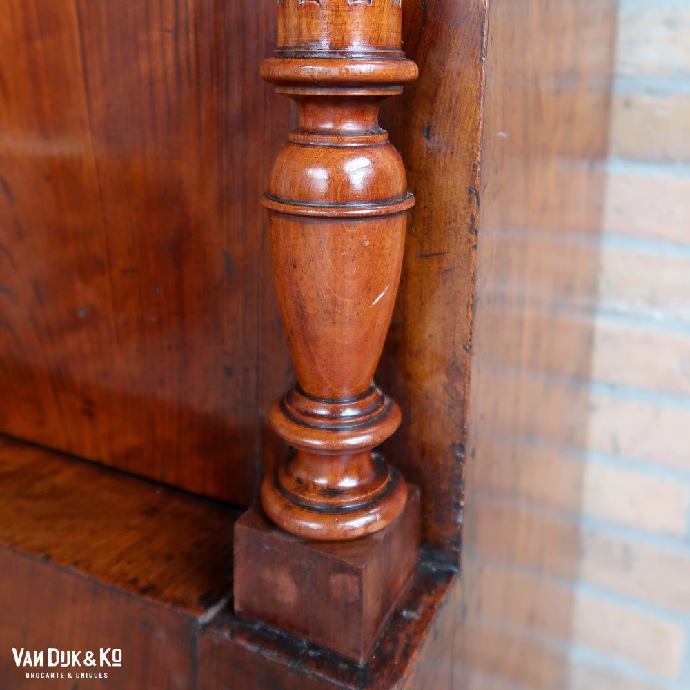 Houten secretaire met lades - Afbeelding 11