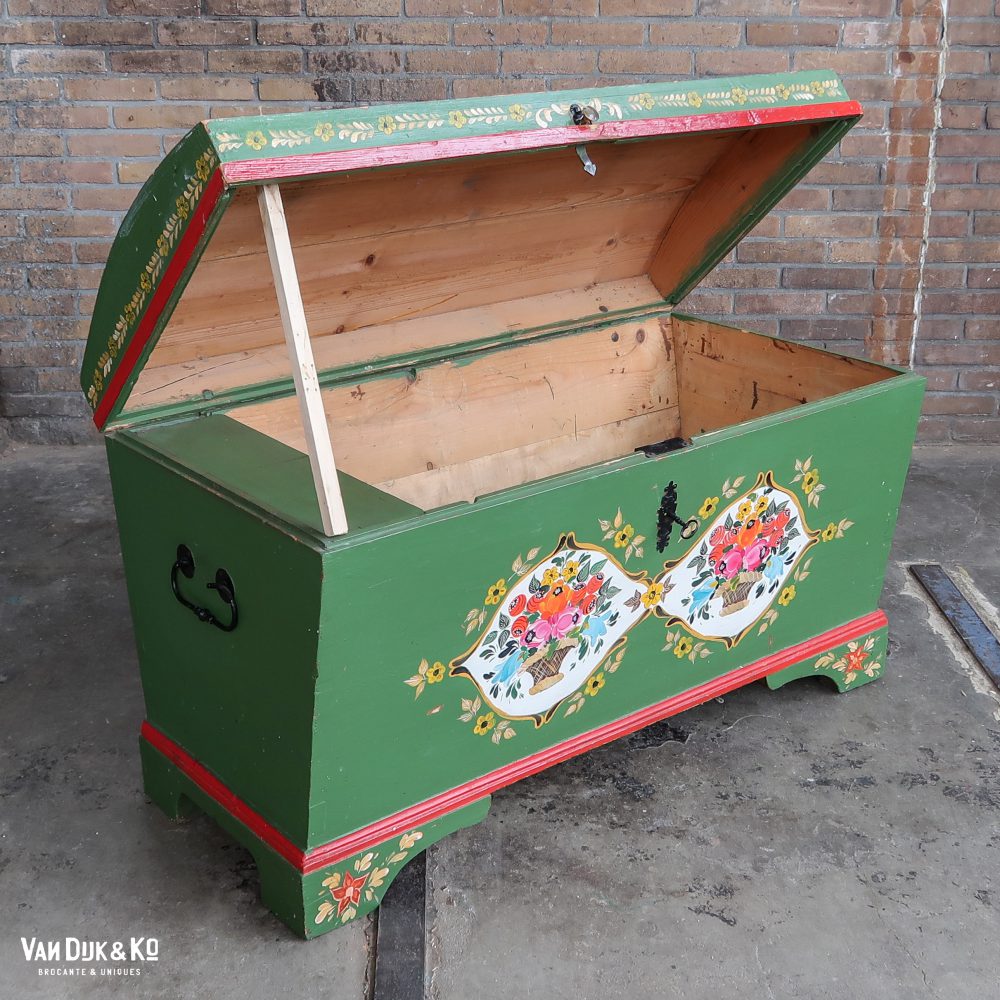 Handbeschilderde houten kist – Bild 3