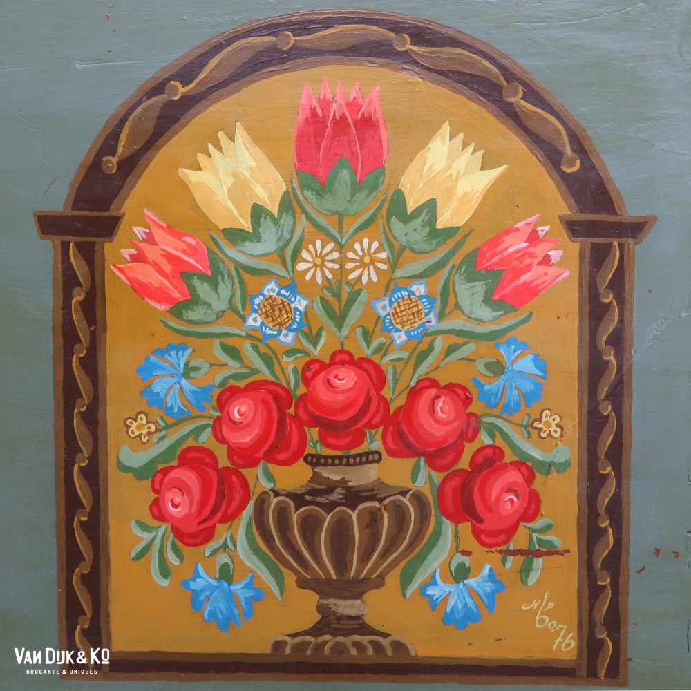 Handbeschilderde houten kist - Afbeelding 10