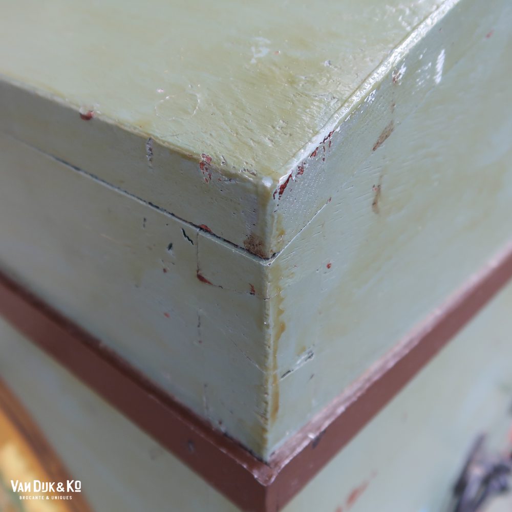 Handbeschilderde houten kist - Afbeelding 8