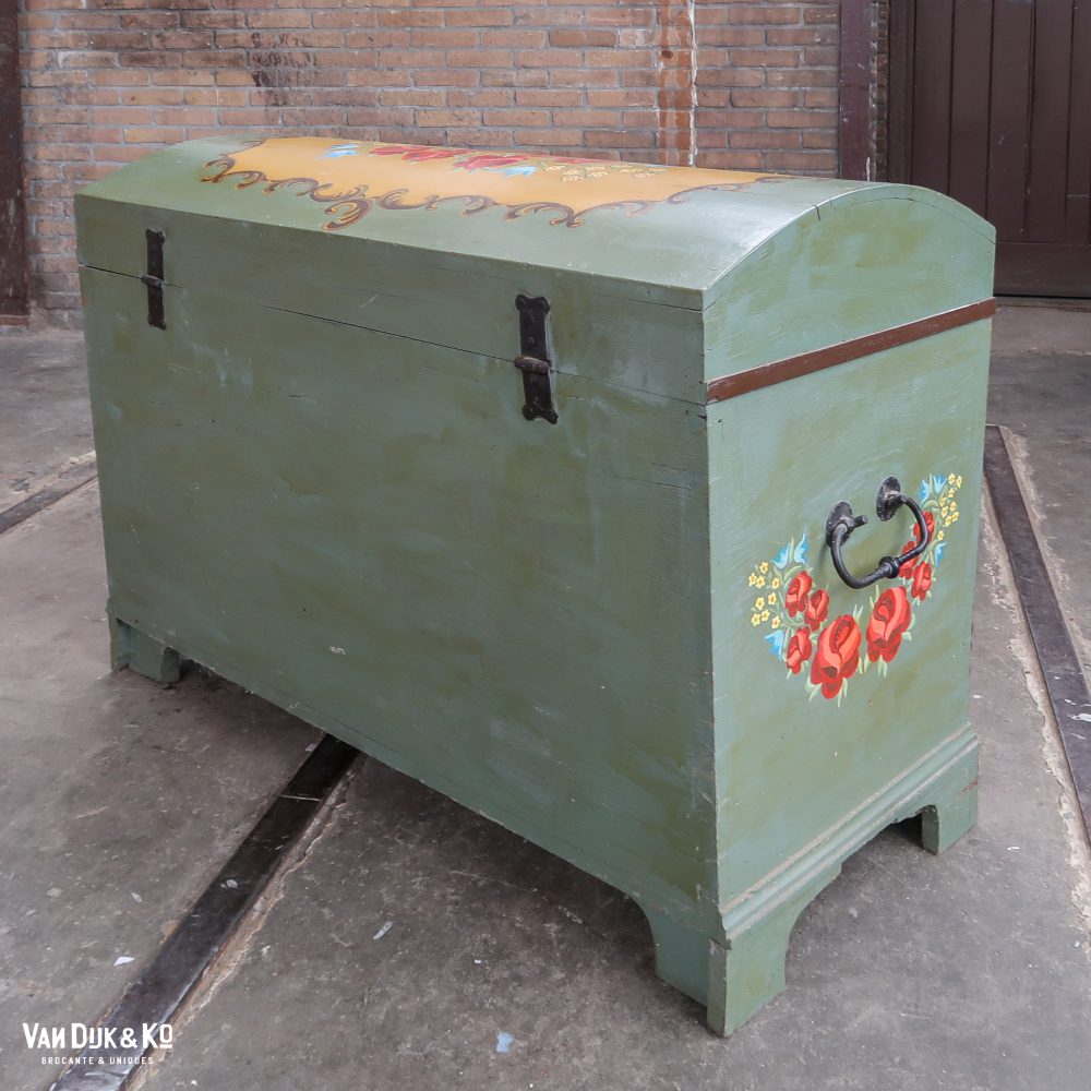 Handbeschilderde houten kist - Afbeelding 13