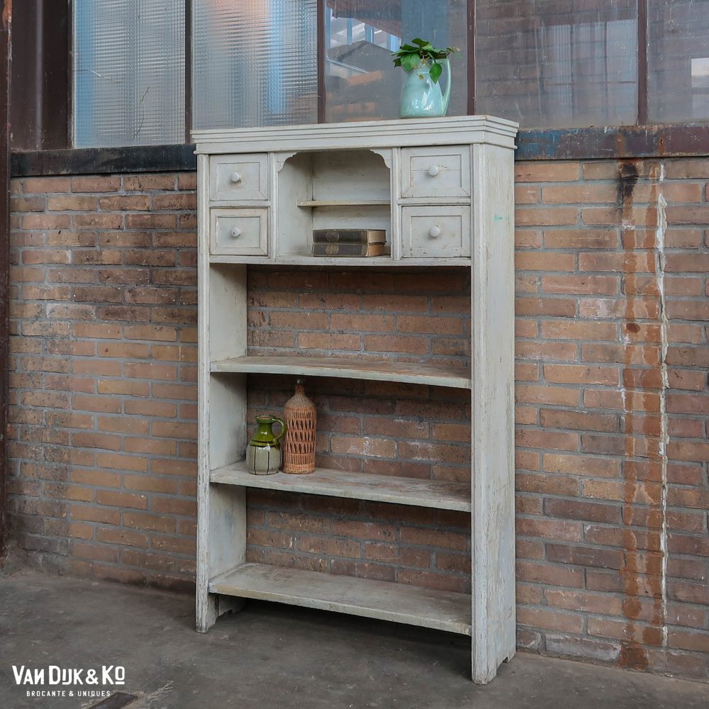 Brocante rek met lades - Afbeelding 2