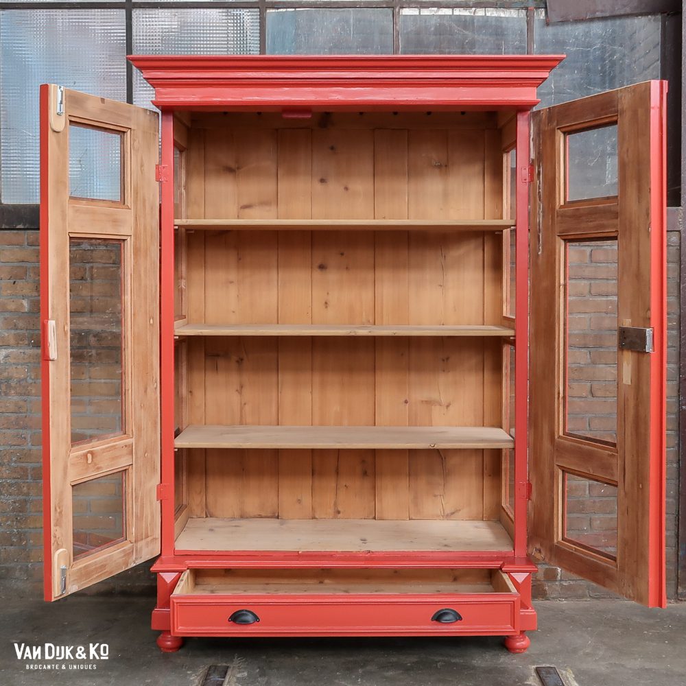 Brocante vitrinekast - Afbeelding 3