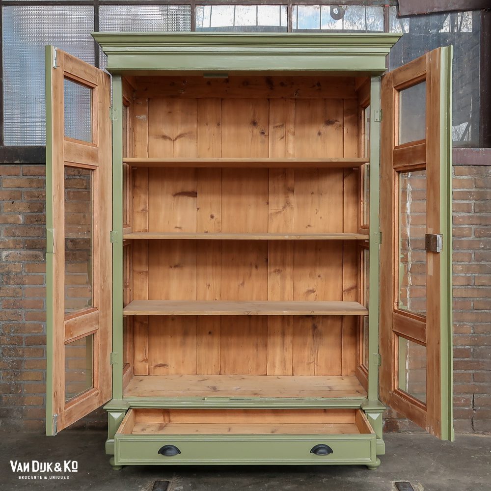 Brocante vitrinekast - Afbeelding 3