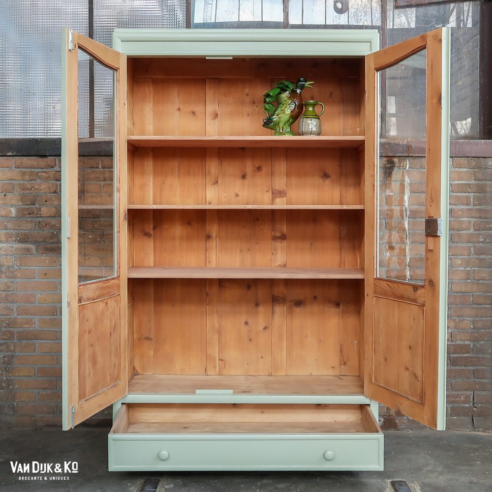 Brocante vitrinekast - Afbeelding 3