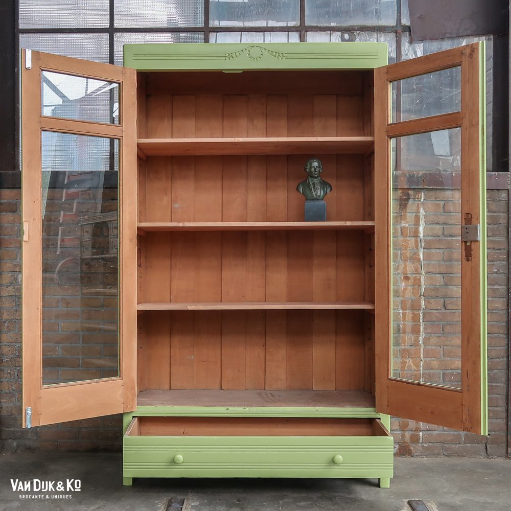 Brocante vitrinekast - Afbeelding 3