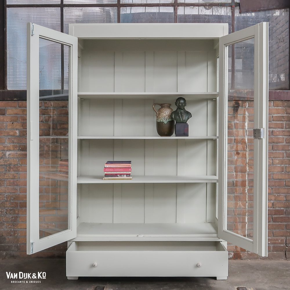 Brocante vitrinekast - Afbeelding 3