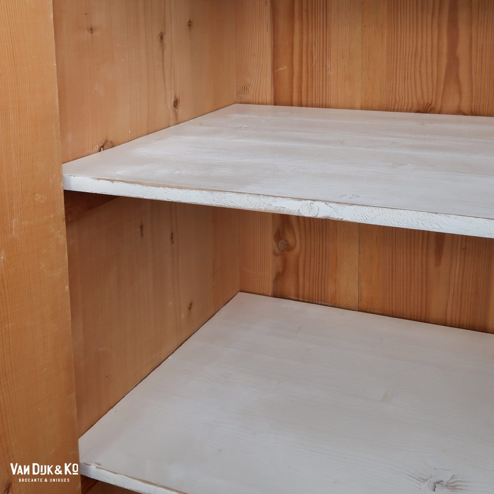 Grenen vitrinekast - Afbeelding 4