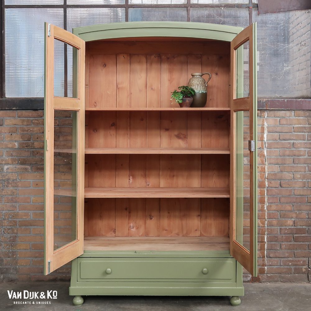 Brocante vitrinekast - Afbeelding 3