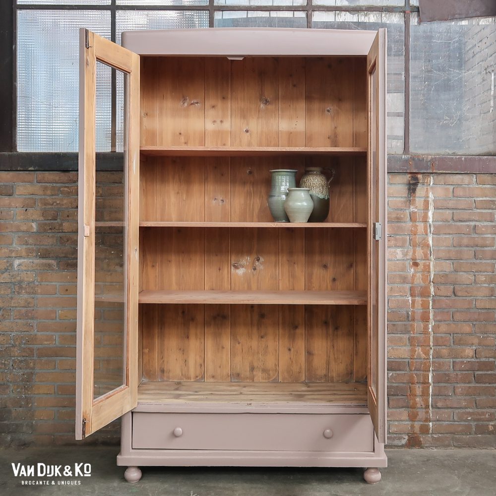 Roze vitrinekast - Afbeelding 3